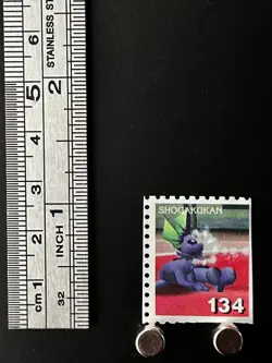 Vaporeon Pokemon Stamp Shogakukan Card Japanese Nintendo Very Rare Japan - Image 2