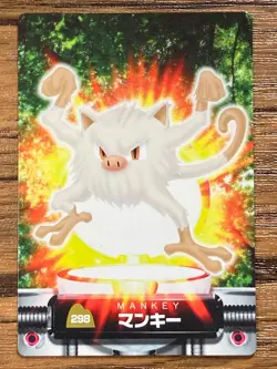 Pokemon Advanced Generation Zukan Carddass Card Mankey Japan Pocket Monsters - Image 1