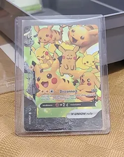 Pikachu V-Union - SWSH141 - Pokemon Sword & Shield Promo Ultra Rare Holo Card NM - Image 1