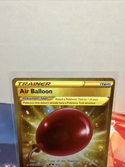 Pokemon TCG Sword & Shield Base Air Balloon Card 213/202 Secret Rare Gold NM - Image 2