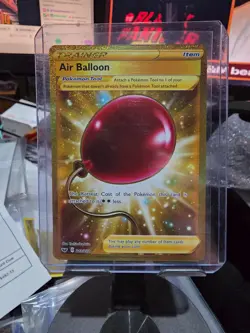 Pokemon TCG Sword & Shield Base Air Balloon Card 213/202 Secret Rare Gold NM - Image 1