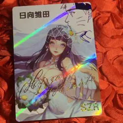 Hinata Hyuga Naruto Goddess SZR Waifu Anime Foil Girl Card Bride - Image 1