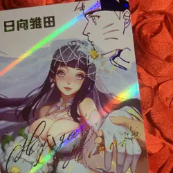 Hinata Hyuga Naruto Goddess SZR Waifu Anime Foil Girl Card Bride - Image 2