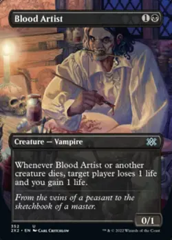 MTG - Blood Artist (Borderless Alternate Art) [Double Masters 2022] - Image 1