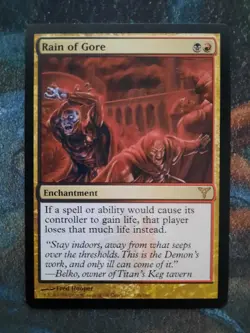 MTG Magic the Gathering - Rain of Gore - Dissension- LP - Image 1