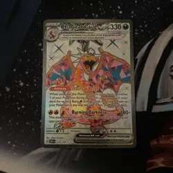 Pokemon Charizard EX Sv03: Obsidian Flames 215/197. Ultra Rare Full Art Holo - Image 1