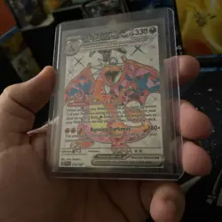 Pokemon Charizard EX Sv03: Obsidian Flames 215/197. Ultra Rare Full Art Holo - Image 3