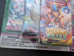 Pokemon TCG - XY Mega Evolution - 3-Booster Blister Pack - Mega Latios Pin - Image 3