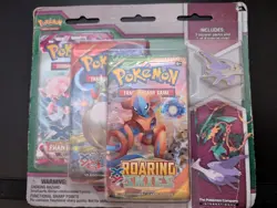 Pokemon TCG - XY Mega Evolution - 3-Booster Blister Pack - Mega Latios Pin - Image 4