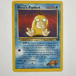 Pokemon Misty's Psyduck 90/132 Gym Challenge TCG 2000 English LP dd - Image 1