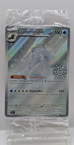 Crabominable 149/142 Holiday Calendar Stamped Promo Holo Pokemon SEALED NEW - Image 1
