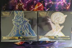 Pokemon Center Mega Evolution Gardevoir & Lucario Sealed ETB Set - Image 1
