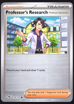Professor's Research Pokeball 125/131 Prismatic Evolutions Holo Pokemon NM - Image 1