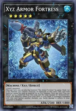 Xyz Armor Fortress x3 PLAYSET Yu-Gi-Oh! AGOV-EN040 1st Super Rare - Image 1