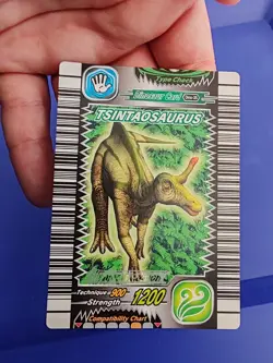 Dinosaur King Card Nemesis Edition Tsintaosaurus - Strength 1200 - Dino 35 card - Image 2