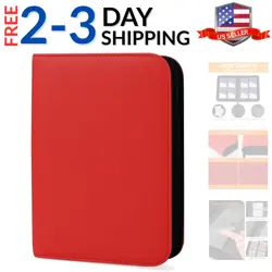 Trading Card Binder 4 Pocket, TCG Binder with 160 Side Loading Pockets, Tradi... - Image 1
