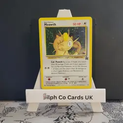 Meowth 10 Black Star Promo GB Pokemon Card WOTC - Image 1