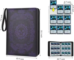 9-Pocket Card Binder for MTG,720 Double Sided Pocket PU Trading Collection Bi... - Image 3