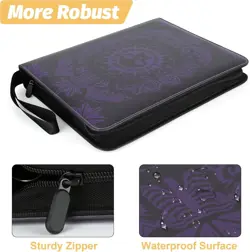 9-Pocket Card Binder for MTG,720 Double Sided Pocket PU Trading Collection Bi... - Image 4