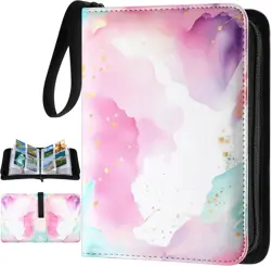 Card Binder 4/9 Pocket PU Waterproof Trading Binder Compatible with MTG/ygo/T... - Image 2