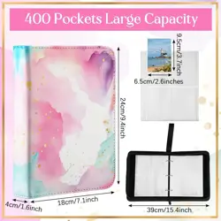 Card Binder 4/9 Pocket PU Waterproof Trading Binder Compatible with MTG/ygo/T... - Image 3