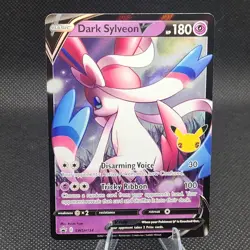 Pokemon TCG Dark Sylveon v Celebrations Black Star Promo Card SWSH134 - Image 1