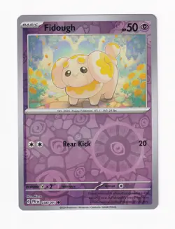 Fidough 038/091 SV: Paldean Fates Reverse Holo Common Pokemon Card Near Mint NM - Image 1
