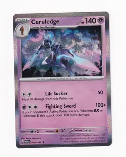 Ceruledge - 040/091 SV: Paldean Fates Holo Rare Pokemon Card Near Mint NM - Image 1
