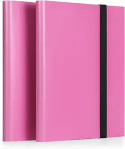 Card Binder Pink, 2 Pack 9 Pockets with 40 Sheets 720 Side Loading Card Colle... - Image 2