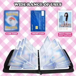 Cute Card Binder 4-Pocket, 520 Pockets Card Holder with 65 Removable Sleeves,... - Image 3