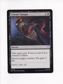 MAGIC THE GATHERING MTG MARVEL'S SPIDER-MAN VENOM'S HUNGER (#1) - Image 1