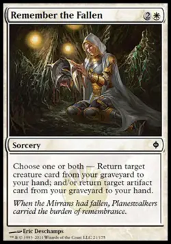 Remember the Fallen - Light Play MTG New Phyrexia - Image 1