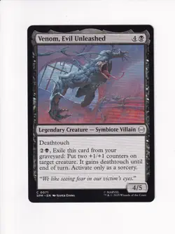 MAGIC THE GATHERING MTG MARVEL'S SPIDER-MAN VENOM, EVIL UNLEASHED (#2) - Image 1