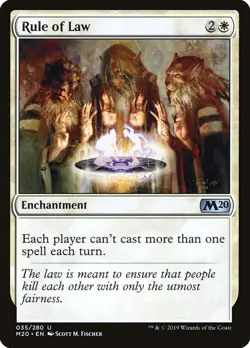 1x - Rule of Law - #35 - Core Set 2020 - CUC NM MTG - Image 1