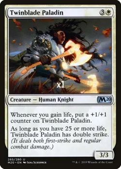 MTG Core Set 2020 M20 Twinblade Paladin MINT - Image 1