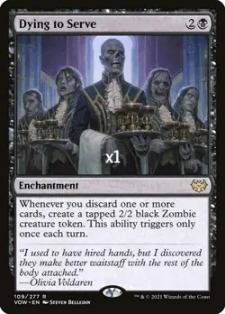 MTG Innistrad: Crimson Vow VOW Dying to Serve MINT (SELECT) - Image 2