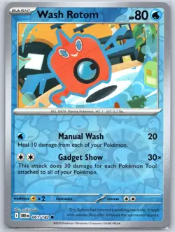 Wash Rotom 061/182 Near Mint RevHolo Destined Rivals Pokemon Shipnow - Image 1