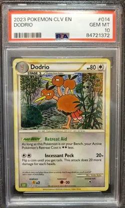 2023 Pokemon Dodrio CLV EN #014 Holo PSA 10 Gem Mint - Image 1