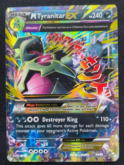 Pokemon TCG XY-Ancient Origins M Tyranitar EX Holo Full Art Card 43/98 (LP) - Image 1