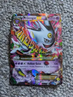 Pokemon TCG M Mega White Gengar EX Black Star Promo Card XY166 - Image 1