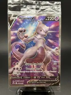 TWO - Mewtwo v SWSH229 Pokemon Go Black Star Promo Card Sealed - Image 4