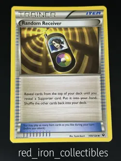 Random Receiver 109/124 Uncommon Fates Collide XY Pokemon Card 2016 - Image 1