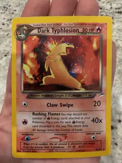 Pokemon Card Dark Typhlosion Holo Neo Destiny 10/105 80HP LP - Image 1