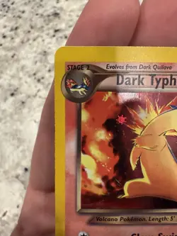 Pokemon Card Dark Typhlosion Holo Neo Destiny 10/105 80HP LP - Image 2