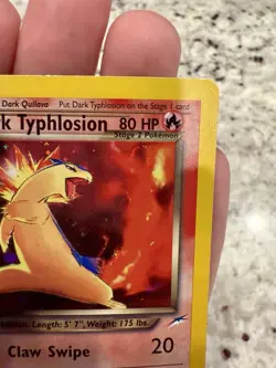 Pokemon Card Dark Typhlosion Holo Neo Destiny 10/105 80HP LP - Image 3