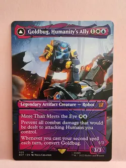Goldbug, Humanity's Ally (Shattered Glass) #25 (NM) Transformers BOT Magic MTG - Image 1