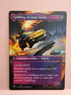 Goldbug, Humanity's Ally (Shattered Glass) #25 (NM) Transformers BOT Magic MTG - Image 2