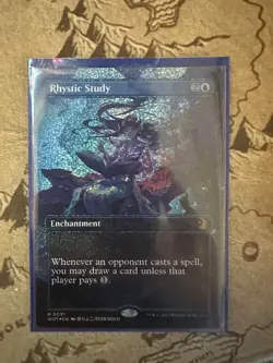 Mint/Near-Mint, English - MTG Rhystic Study - Confetti Foil - Anime Borderless - Image 3