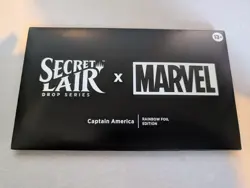 MTG Marvel Secret Lair - Captain America - Rainbow Foil SEALED - Image 1
