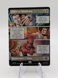 Magic the Gathering | Origin of Spiderman FOIL Borderless | Pack fresh NM - Image 1